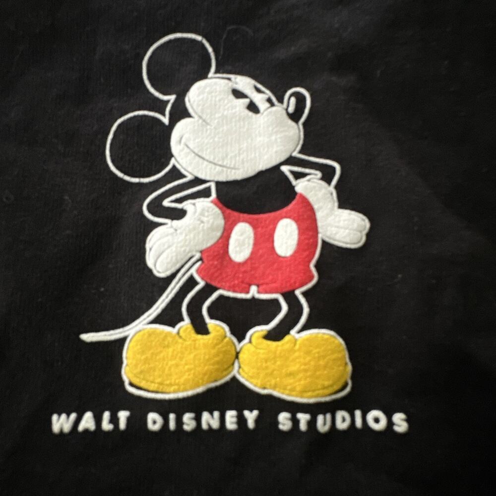Disney Spirit Jersey Adult XS Black Walt Disney Studios Spellout Mickey Mouse - Picture 4 of 11